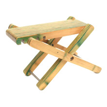Adjustable Solid Wood Guitar Footstool with NonSlip Support, Foldable Design and 3 Height Levels