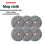 6PCS Mop Pads for  Code Zero Roboking Ai Vacuum Attachment T Replacement Mop Cloth 5
