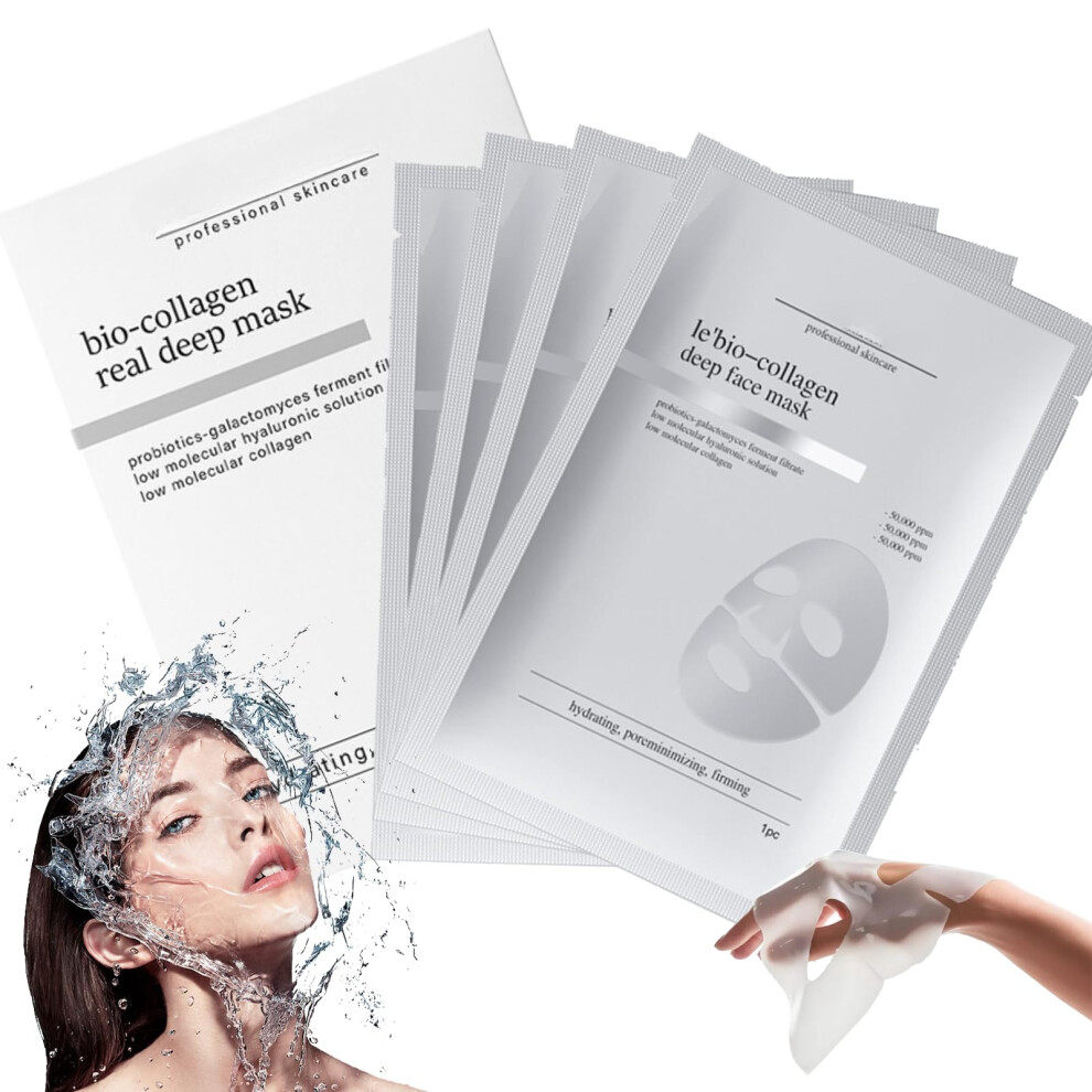 Collagen Face Mask Overnight Hydrogel for Women Deep Hydration AntiAging Pore Minimizing