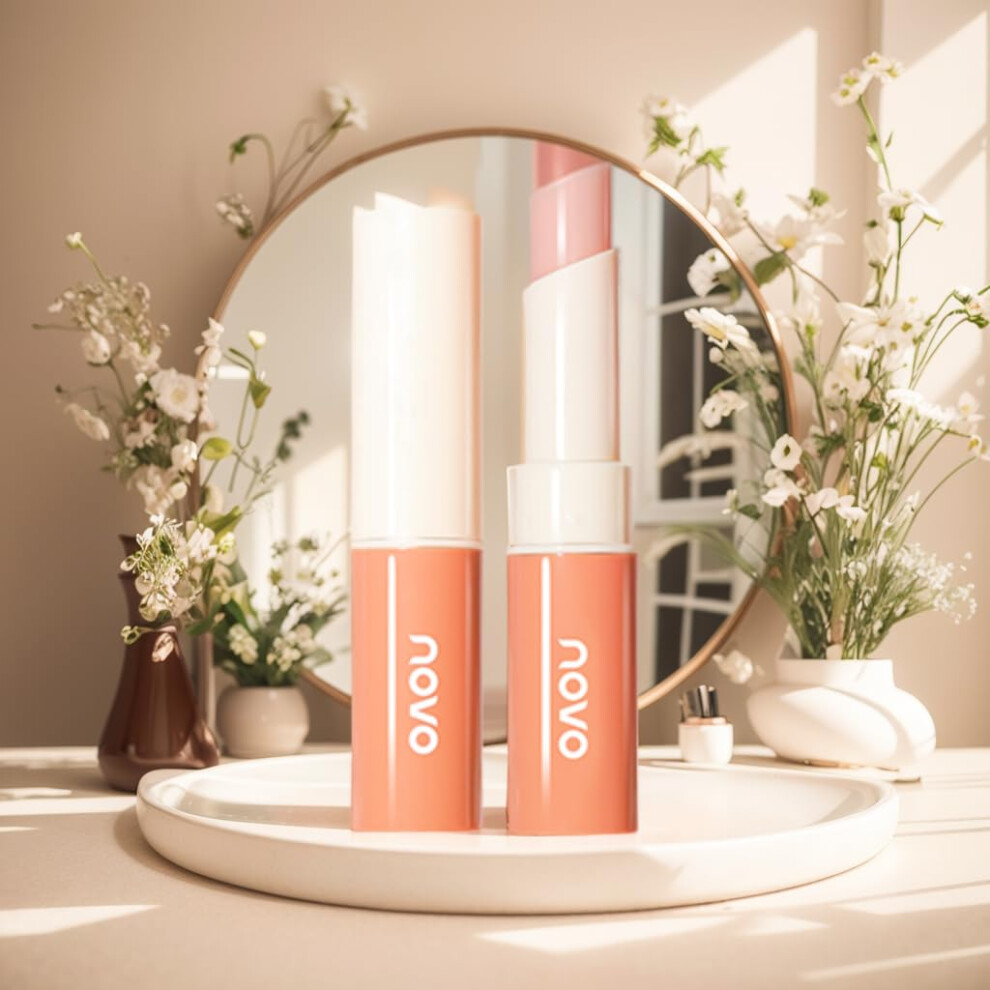 Peach Moisturizing Lip Balm With Colorchanging Formula, Hydrating Lip Care For Dry Chapped Lips 01#