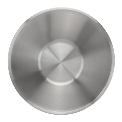 Silver Stainless Steel Salad Bowl 23cm Dual Layer Multi Purpose Kitchenware