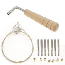 Lyre Harp Tuning Kit 7 Strings with L‑Shape Wrench and Pins, All‑in‑One Set for Precise Pitch Control