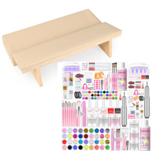 Acrylic Nail Kit with Drill, Complete Professional Starter Set with Electric Nail Drill and Soft Leather Hand Rest