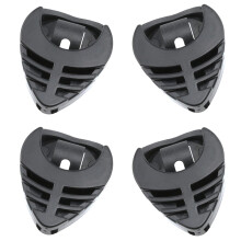 Guitar Pick Holder Box 4PCS Black Plastic with Adhesive Mount Secure Pick Storage for Acoustic and Electric Guitar