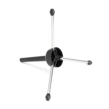 YS0911 Foldable Flute and Clarinet Stand with Stable Non‑Slip Base Dual Holder for Wind Instruments