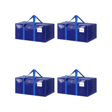 Packung mit 4 großen Transport-Umzugstaschen, starker-königsblau