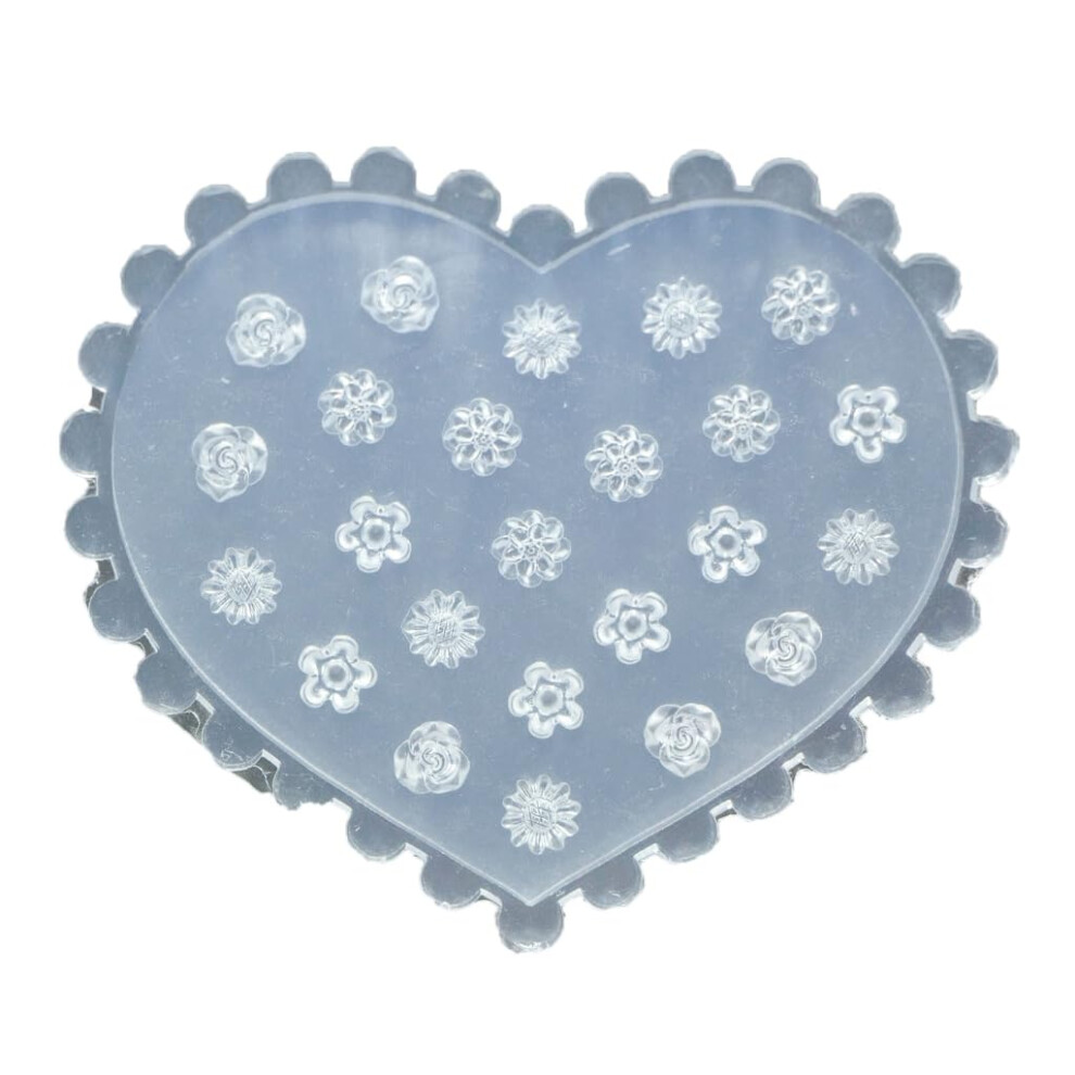 Silicone Nail Art Mold for DIY Decoration, Reusable Relief Pattern Template with Sharp Detail