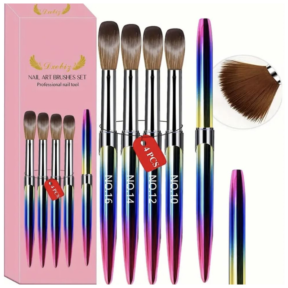 Acrylic Nail Brush Set 12 PCS Kolinsky Professional Nail Art Brushes for Precise Acrylic Application and Salon Use