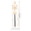 Mini Skeleton Model 42cm PVC White Detachable 2