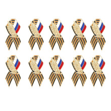 Russian Flag And Victory Day Lapel Pin Portable Brooch Accessory