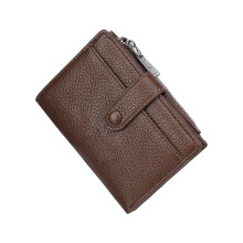 Bifold Clutch Purse,Minimalist Credit Card Holder,Women's-brown