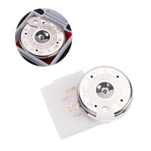 Chromatic Guitar Tuner with White Case, Accurate Pitch for Guitar Violin and Bass, Durable Metal Design