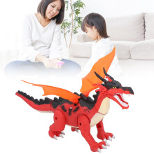 Red Electric Walking Dinosaur Toy 3 x AA Batteries
