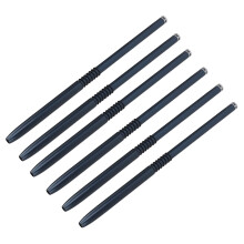 6Pcs Nail Art Brushes Set with Ultra Thin Precision Tip and Anti Slip Handle for Gel Acrylic Painting Blue