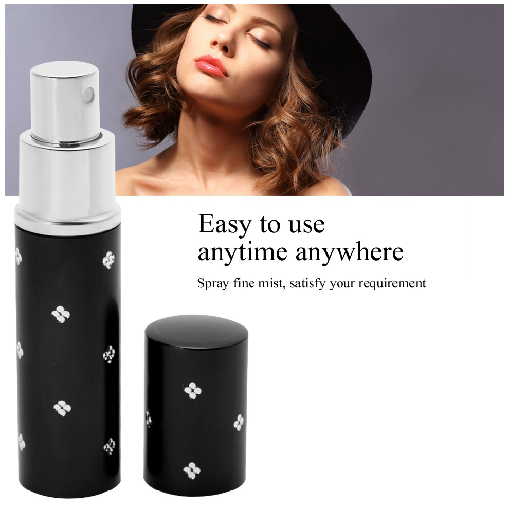 Black Empty Perfume Atomizer Bottle 10Ml 10X2.2cm