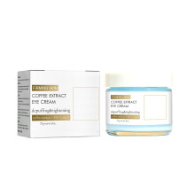 Caffeine Eye Cream for Dark Circles and Puffiness, Hydrating Anti Aging Eye Serum with Turmeric and Hyaluronic Acid 2oz