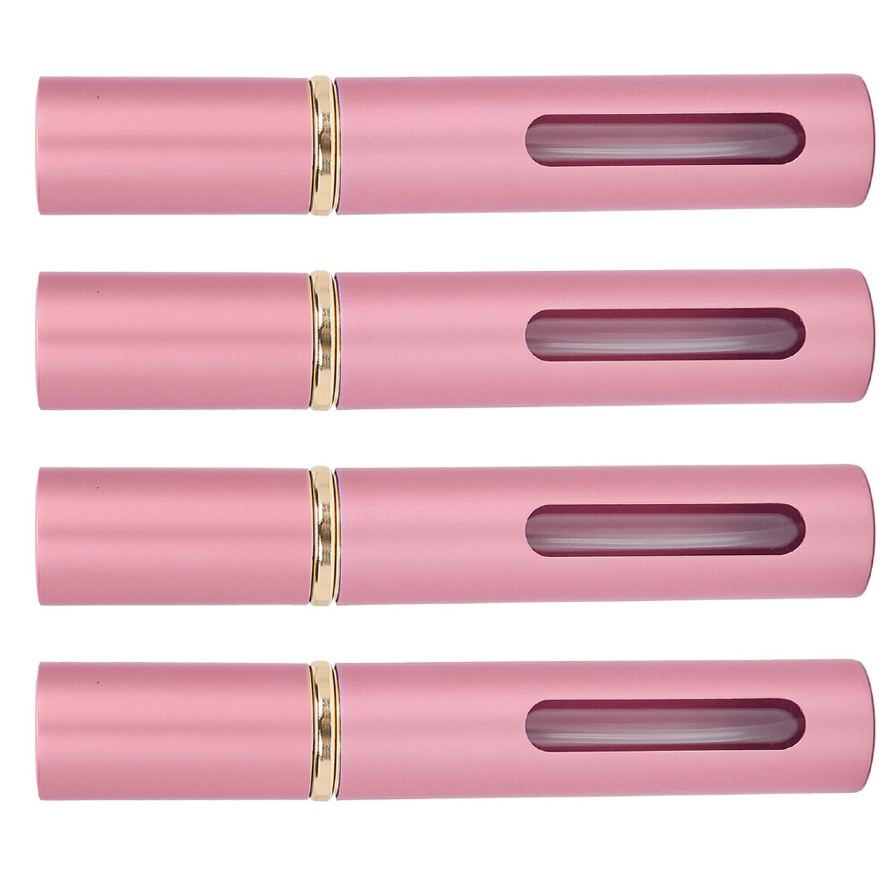 Pink 4Pcs Glass 10Ml Perfume Bottle 112X18.5mm