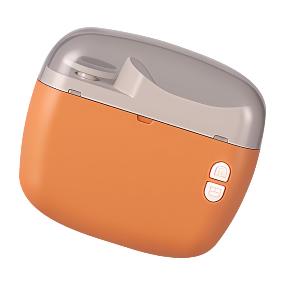 Orange Electric Nail Clipper Rechargeable Nail Trimmer With Quiet DualâSpeed Precision Trim For Fingernails And Toenails