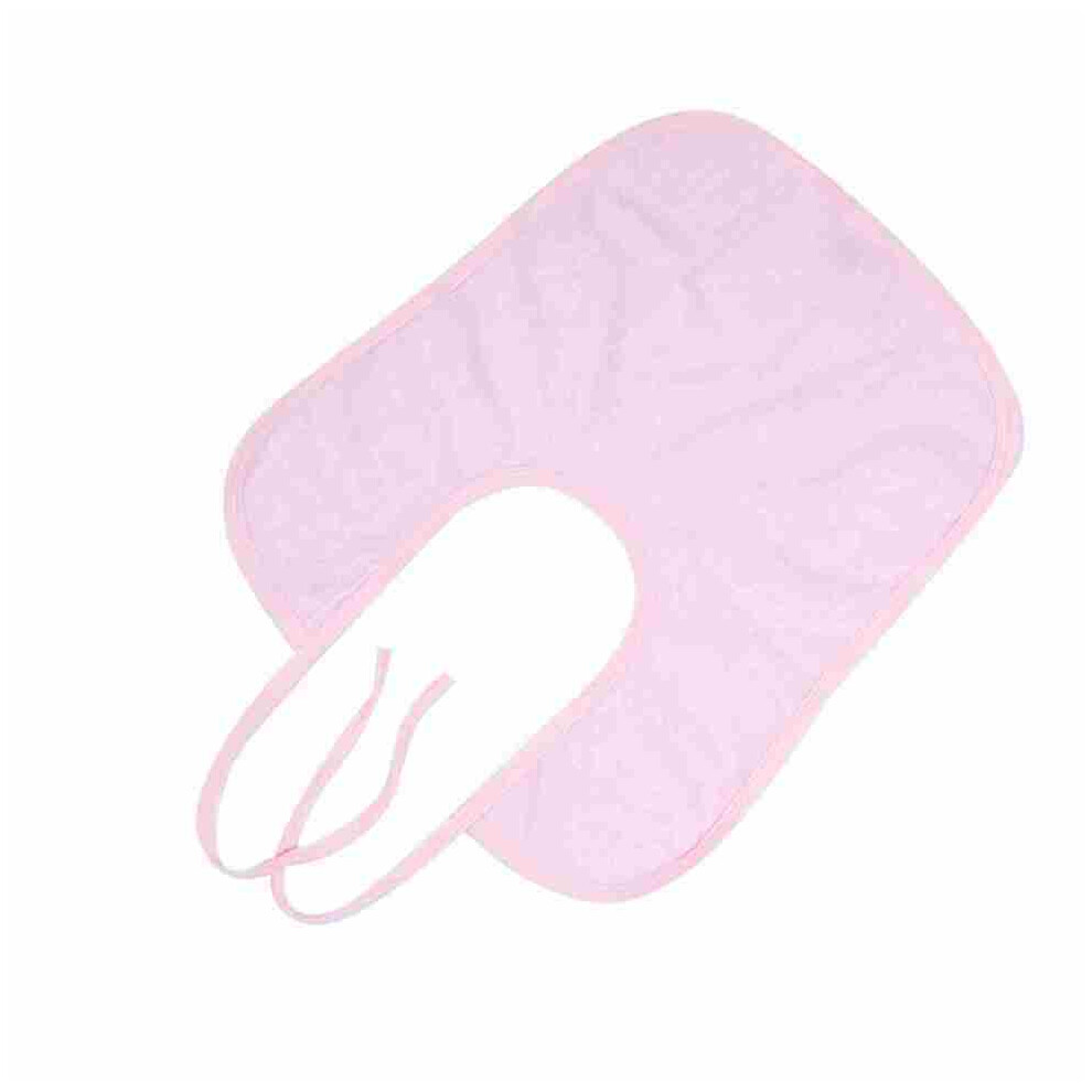 Light Pink S Bamboo Fiber Waterproof Adult Bib