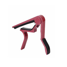 Guitar Capo Quick Change Aluminum Alloy with Soft Rubber Pads and White Dinosaur Doodle Design