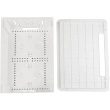 9 Inch Wall TV Media Box Recessed Outlet Kit, with in Wall Network Enclosure , for Cable Management