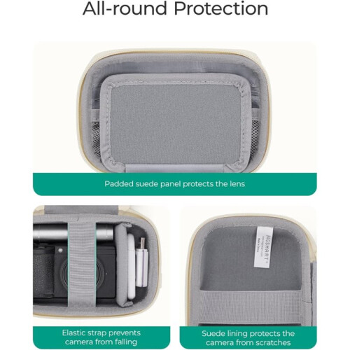 Digital Camera Case Protective Puffy Camera Case Waterproof Small Camera Bag for Compact Cameras and Accessories C 2