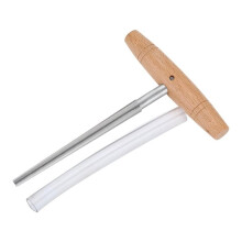 Vioolstemgatruimer met Ergonomische Houten Handgreep voor 3/4 en 4/4 Vioolstemknoppen, 1:26 Conische Vorm, Roestvrij Staal