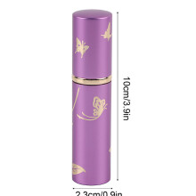 Premium Aluminum Perfume Bottle 10ml Lightweight Cosmetic Atomizer Purple