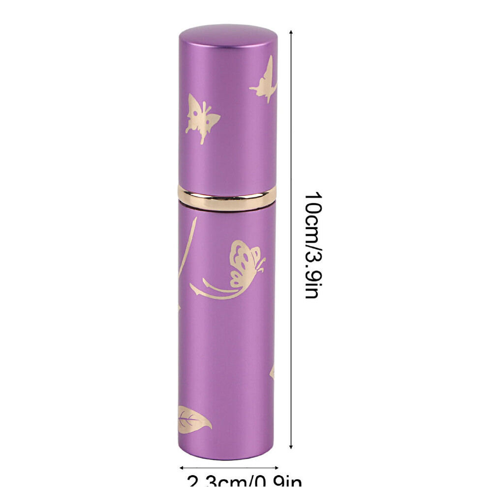 Purple Premium Aluminum Perfume Bottle 10Ml Lightweight Cosmetic Atomizer