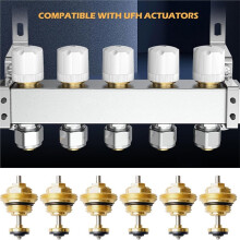 4Pcs Underfloor Heating Manifolds M30 X 1.5 mm G1/2 Underfloor Heating Manifold Return Pin Valve Insert for Distributor