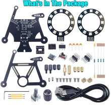 DIY Bike Soldering Project Bicycle Electronic Suite with SMD RGB LED Lights Knob Control for STEM Education Toys Gift