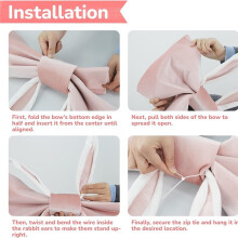 Easter Bunny Ear Decoration for Door and Window, , 26.7 X 19.68 Inches