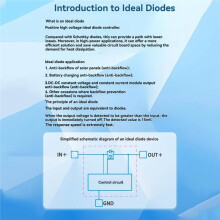 80V 50A Ideal Diode Controller Module 1.5 Milliohms Internal Resistance Solar Backflow Prevention Module