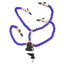Welding Auxiliary Tool Kit - Four Claw Soldering Station PCB Support Helping Hands, Flexible Arm Welding Repair Tool