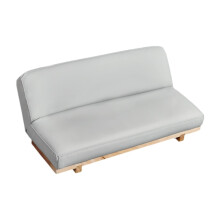 Manicure Hand Rest with Wood Base, Comfortable PU Leather Nail Art Arm Cushion Grey