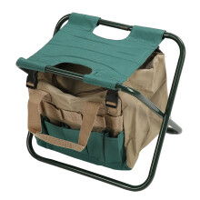 Heavy Duty Folding Backpack Stool Green 47.6oz