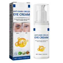 Collagen Eye Cream for Dark Circles and Wrinkles, Deep Hydration Treatment 100ml Silver Packaging