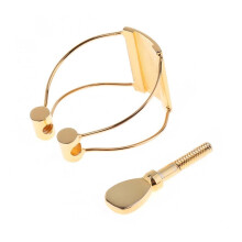 Gold Plated Tenor Saxophone Ligature with Cap, Adjustable Fit for Secure Reed Position and Stable Performance