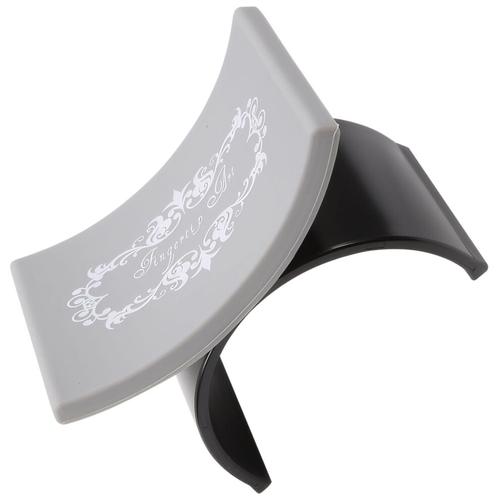 Nail Hand Rest with Ergonomic Wrist Support Cushion, Silicone AntiSlip Base for Salon and Home Manicure