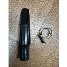 Hard Rubber Baritone Saxophone Mouthpiece 7mm Tip Opening for Warm Focused Tone and Control