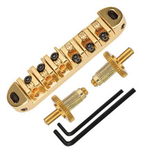 Roller Saddle Guitar Bridge for Electric Guitar, Enhanced Tuning Stability, Zinc Alloy, Gold Silver Black