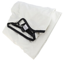 Waterproof Polyester Cushion Cover for 3-Seater Garden Swing Beige 150x50x10cm
