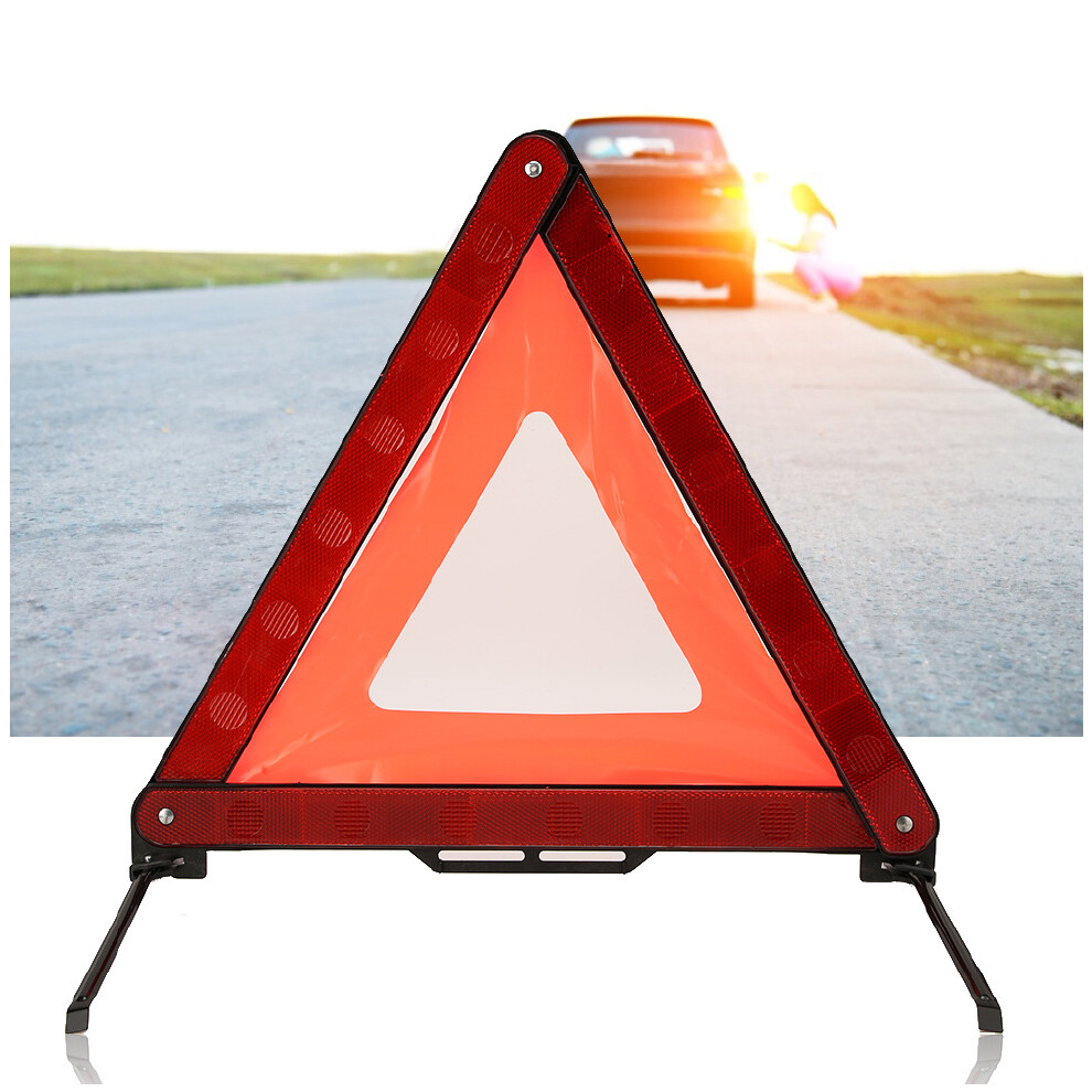Triangular Abs Emergency Sign, Reflective, Foldable 9341393554208