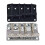 4 String Bass Bridge Replacement Adjustable Saddle Design Vintage Style Durable Metal Construction 3