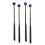 1 Pair Rubber Ball Marimba Mallets with Plastic Handle, Durable Rubber Heads, Balanced Rebound for Beginners 2