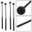 1 Pair Rubber Ball Marimba Mallets with Plastic Handle, Durable Rubber Heads, Balanced Rebound for Beginners 3
