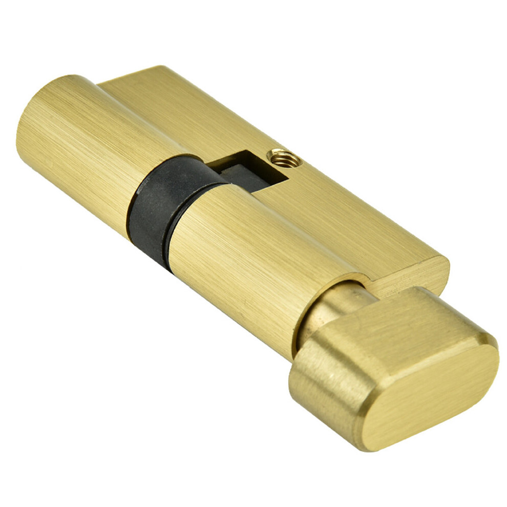 Durable Copper 65Mm Lock Cylinder For Bedroom Doors Single Open Includes Keys 5081393554573