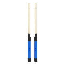 Drum Brushes Bamboo Drum Sticks with ABS Handle, Smooth Grip Control, Lightweight Blue Percussion Pair
