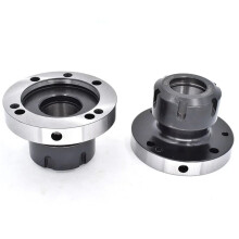 ER32 Collet Chuck D80 7Hole Flange Holder for CNC Milling Lathe, Precision Alignment and Secure Clamping