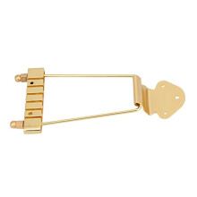 Electric Guitar Tailpiece Bridge 6 String Trapeze Tailpiece Gold Alloy Durable Easy Installation